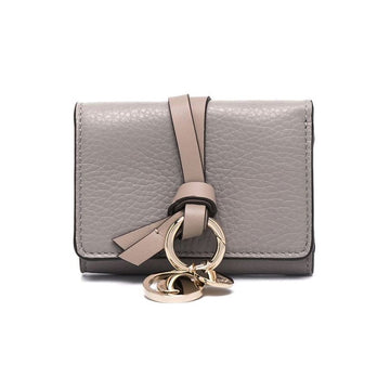 Chloe Alphabet Mini Coin Wallet Cashmere Gray 151631134