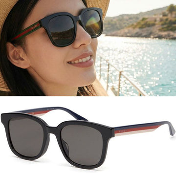 GUCCI Sonnenbrille GG0847SK Luxus Asian Fit Hornfassung 126840469