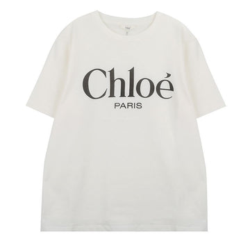 CHLOE Oversized Logo T-Shirt aus Baumwoll-Jersey 20191-101 124128149