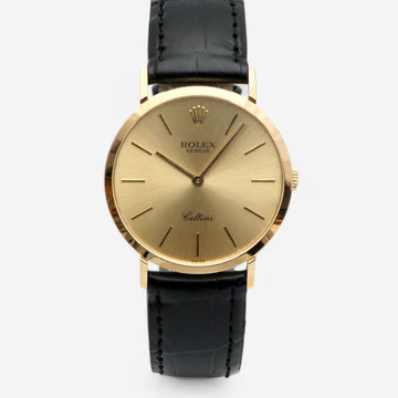 ROLEX チェリーニ セリーニ メンズ コイン ウォッチ 4112 ミディアム 32 円形 オリジナル バックル 1991年製 151641703