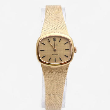 Rolex Vintage Ladies Gold Watch 3356 Gold Small Linen Dial 1976 151641911