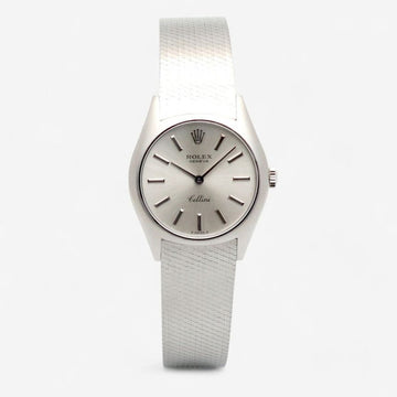 ROLEX Vintage Damen Golduhr Cellini 3800 Weißgold 25.5 Klein Unbenutzt Manuell 1974 151641912
