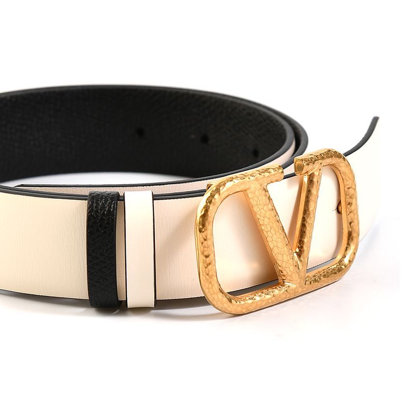 Valentino Reversible Belt Black Ivory 1W2T0T15 TAL L11 151644242