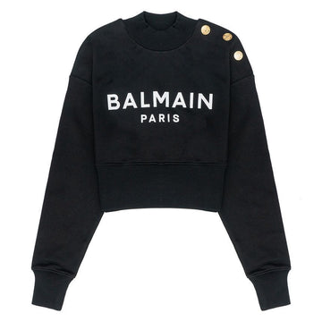 BALMAIN Kreuzschnitt Damen Sweatshirt BF1JO040-BB02-EAB 59652991