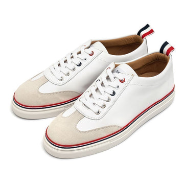 THOM BROWNE ラバー カーフスキン スニーカー MFD137A06107-100 63436531