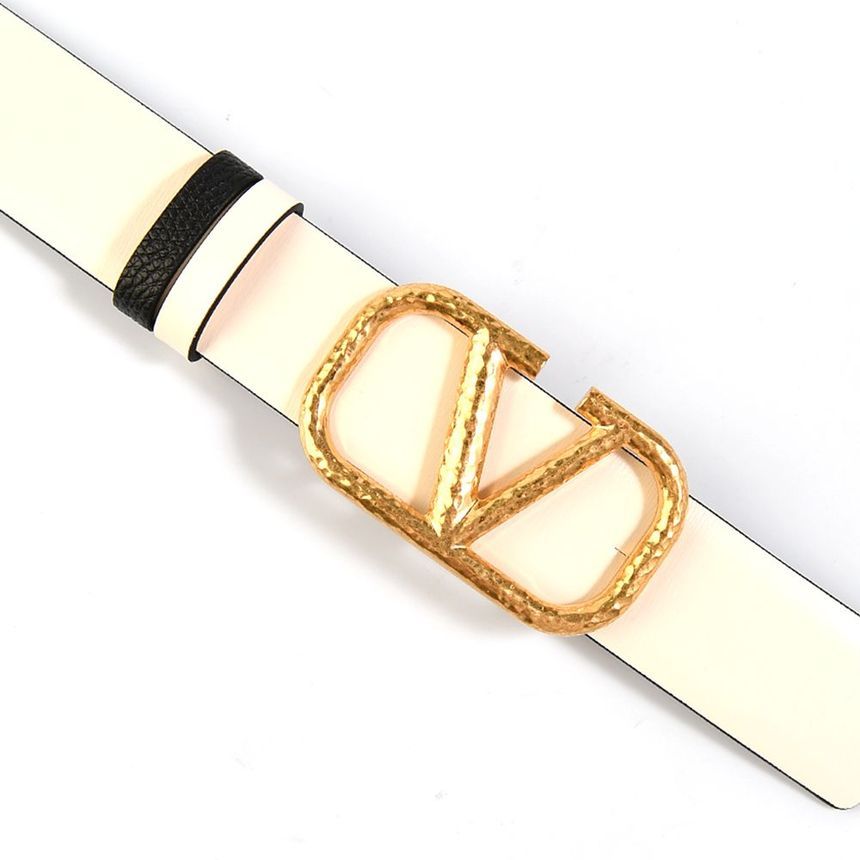 Valentino Reversible Belt Black Ivory 1W2T0T15 TAL L11 151644242