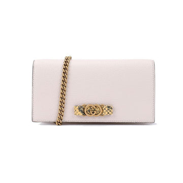 GUCCI インターロッキングGパイソンボウチェーンウォレット 73295861