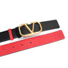 Valentino Reversible Belt Black Red 151644378 [P]
