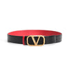 Valentino Reversible Belt Black Red 151644378 [P]