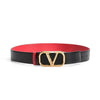 Valentino Reversible Belt Black Red 151644378 [P]