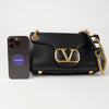 Valentino V Logo Studded Chain Shoulder Crossbody Bag 151125669 [P]