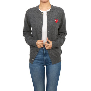 COMME DES GARCONS 26SS Roter Aufnäher Cardigan AX N007 051 3 (Unisex) 151647373 [P]