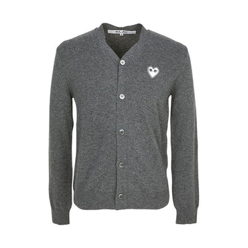 COMME DES GARCONS ホワイトワッペンカーディガン AX N062 051 3 151647379 [P]