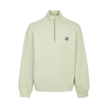 MAISON KITSUNE 26SS Foxhead Männer Halb-Reißverschluss Sweatshirt PM00305KM0341 P129 151647390 [P]