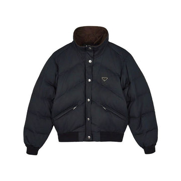 PRADA 女性用クロップドポプリンダウンジャケット 151648304