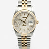 ROLEX Datejust 36 Kombi Herrenuhr 16233 Original Diamant Silber Computer Zifferblatt 2000 151663317 [P]