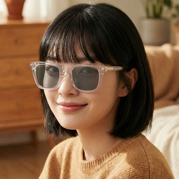 Tom Ford Sunglasses TF970K 26A Luxury Horn Frame Transparent Square Fashion Asian Fit 91441408