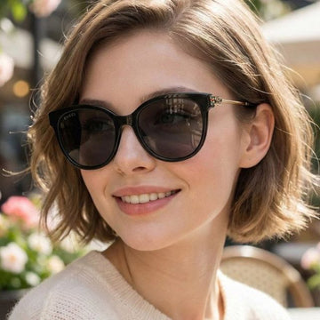 Gucci Sunglasses GG1883SK 001 Luxury Asian Fit Round Women Acetate 149349669