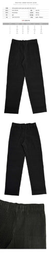 ISSEY MIYAKE ベーシックプリーツパンツ ブラック HP58 JF550 15 151676670 [P]