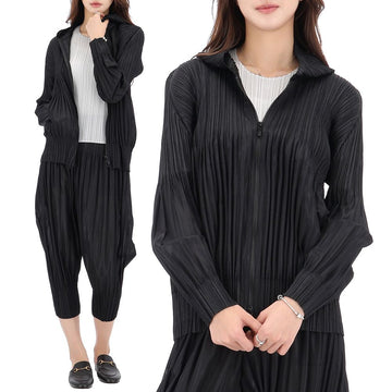 ISSEY MIYAKE プリーズ プリーツ フリース フーデッド ジャケット 151677571