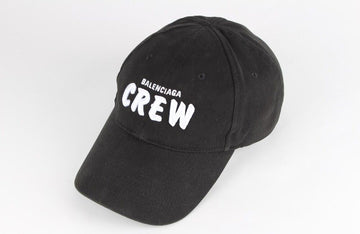 Balenciaga Crew Logo Black Baseball Cap 59L N 151677580