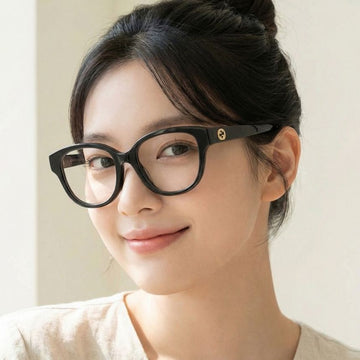 Gucci GG1260OA 001 Eyewear Interlocking G Acetate Frame Unisex Asian Fit 62823936