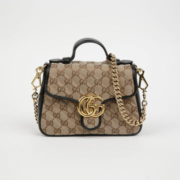 Gucci GG Marmont Mini Top Handle Tote Shoulder Bag 583571 151255003