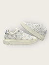 LOUIS VUITTON Weißes Silber Logo Timeout Sneakers 151677990 [P]