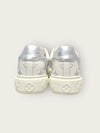 LOUIS VUITTON Weißes Silber Logo Timeout Sneakers 151677990 [P]