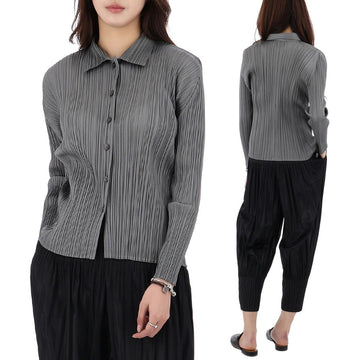 ISSEY MIYAKE Pleated Fleece Shirt PP59 JJ105 12 151678213
