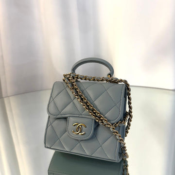 CHANEL トップハンドルチェーンミニバッグラムスキン AP2682 151679254