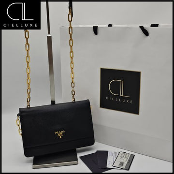 Prada Saffiano Chain Crossbody Bag 151679304