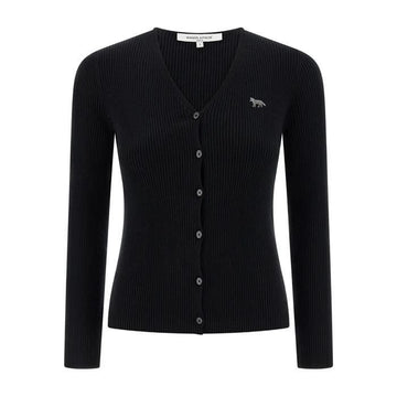 MAISON KITSUNE ベイビー フォックス ファイン リブ ウール カーディガン 151679352