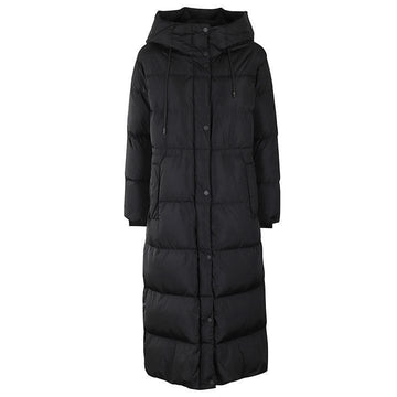 MAXMARA DOLLY キルティング ロング パディングジャケット ブラック 2425496052 004 121967143