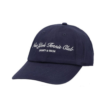 SPORTY & RICH AC040621402BL106 ダークネイビー ニューヨークテニスクラブ ロゴ刺繍キャップ 150695891