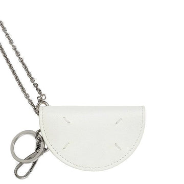 Maison Margiela White Stitch Half Moon Chain Card Holder 149752051