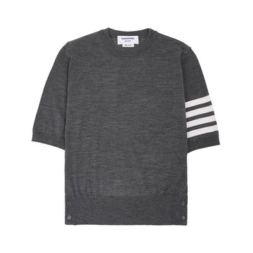 Thom Browne Merino Wool 4-Bar Knit Sweater 151758387