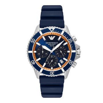 ARMANI クロノグラフ メンズ ウレタンウォッチ ワールドエクスプローラー AR11696 144730565 [P]
