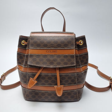 CELINE マカダム ミニバックパック ストライプ バッグ 601-61 151766957