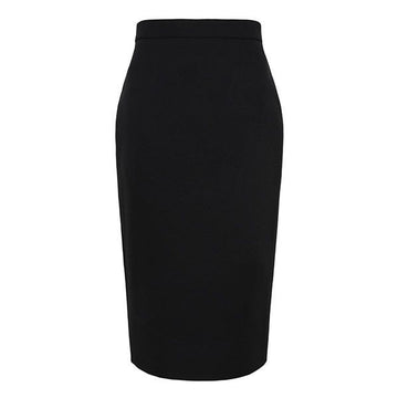 MaxMara Black Flash Pencil Midi Skirt 2521106061 FLASH 004 142081940
