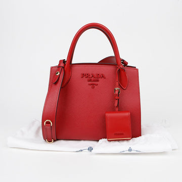 PRADA モノクローム トート ショルダーバッグ 151663206