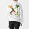 Off White Brush Arrow Logo Sweatshirt White OMBA057S23FLE001 0184 151769330 [P]