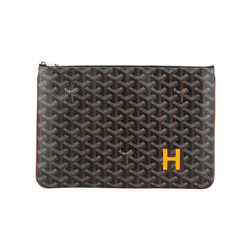 Goyard Sena Clutch Bag MM Black Tan 36597-1 151774328