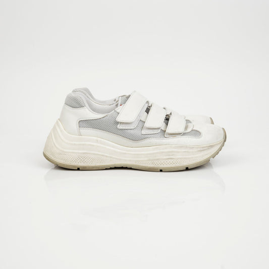 PRADA 403512 Sneaker mit America Cup Strap 6.5 151503117 [P]