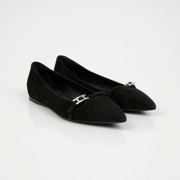 HERMES H-Schnalle Flachschuhe Größe 36.5 151644428