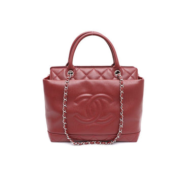 CHANEL Zeitlose CC Portobello Caviar Silberkette Tote Bag Schultertasche 96037686 151774490