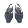 Gucci Denim Crystal Slingback Pumps Size 36 36588Y-1 151769671 [P]