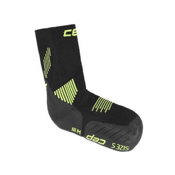 CEP WP9CLR Core Run Mid Cut Socken 5.0 Schwarz/Grün 150878024