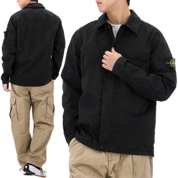 STONE ISLAND 26SS ワッペン パッチ ジップ シャツ ジャケット L1S151200001 S0004 V0129 151802809