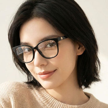 BURBERRY brillenfassung BE2345 3001 logo dekoration luxus quadrat schwarz horn brille CAROLINE 141577962